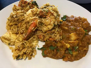 Rama Spice - Plated Biryani & Sauce