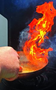 Flaming Frying Pan