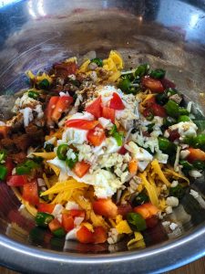 Chilli Cheese Toast Ingredients in Bowl