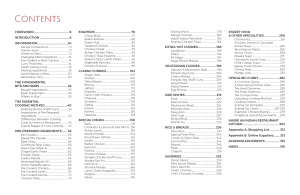 Contents Page from Curry Compendium